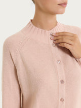 Cardigan corto in Natural Soft e Lurex Rosa Donna - Ragno