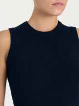 Maglia smanicata Four Seasons Blu Donna - Ragno