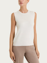 Maglia smanicata Four Seasons Bianchi Donna - Ragno