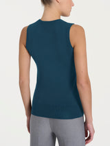 Maglia smanicata Four Seasons Blu Donna - Ragno