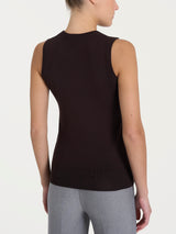 Maglia smanicata Four Seasons Marroni Donna - Ragno