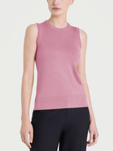 Maglia smanicata Four Seasons Rosa Donna - Ragno