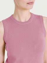 Maglia smanicata Four Seasons Rosa Donna - Ragno
