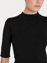 Lupetto con manica corta Four Seasons Neri Donna - Ragno