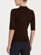 Lupetto con manica corta Four Seasons Marroni Donna - Ragno