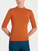 Lupetto con manica corta Four Seasons Arancioni Donna - Ragno