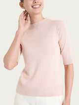 Lupetto con manica corta Four Seasons Rosa Donna - Ragno