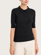 Polo con manica corta Four Seasons Neri Donna - Ragno