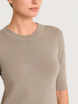 Maglia girocollo con manica corta Four Seasons Grigi Donna - Ragno
