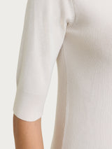 Maglia girocollo con manica corta Four Seasons Bianchi Donna - Ragno