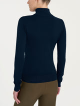 Lupetto tinta unita Four Seasons Blu Donna - Ragno