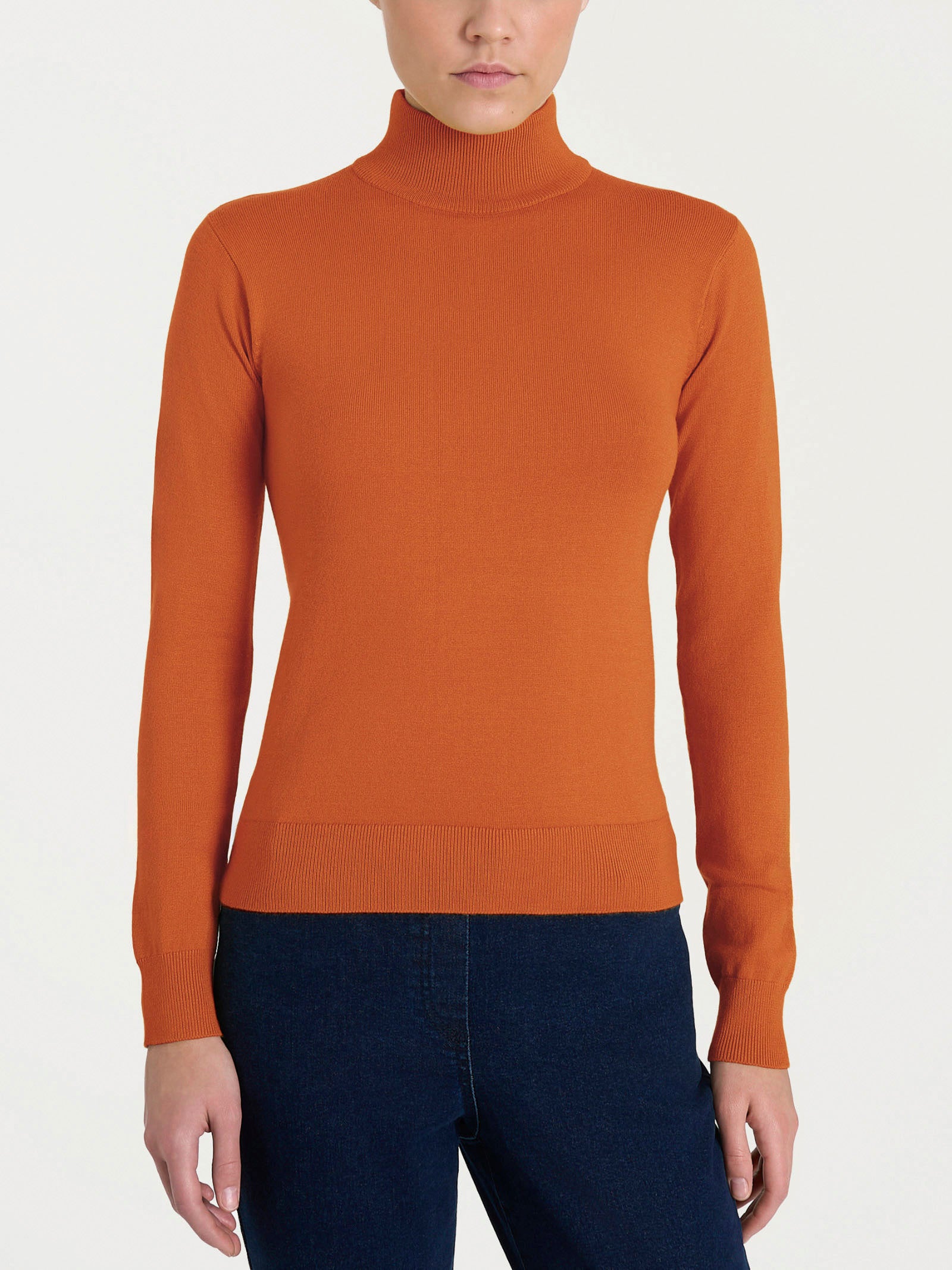 Four Seasons solid-colored turtleneck Rust