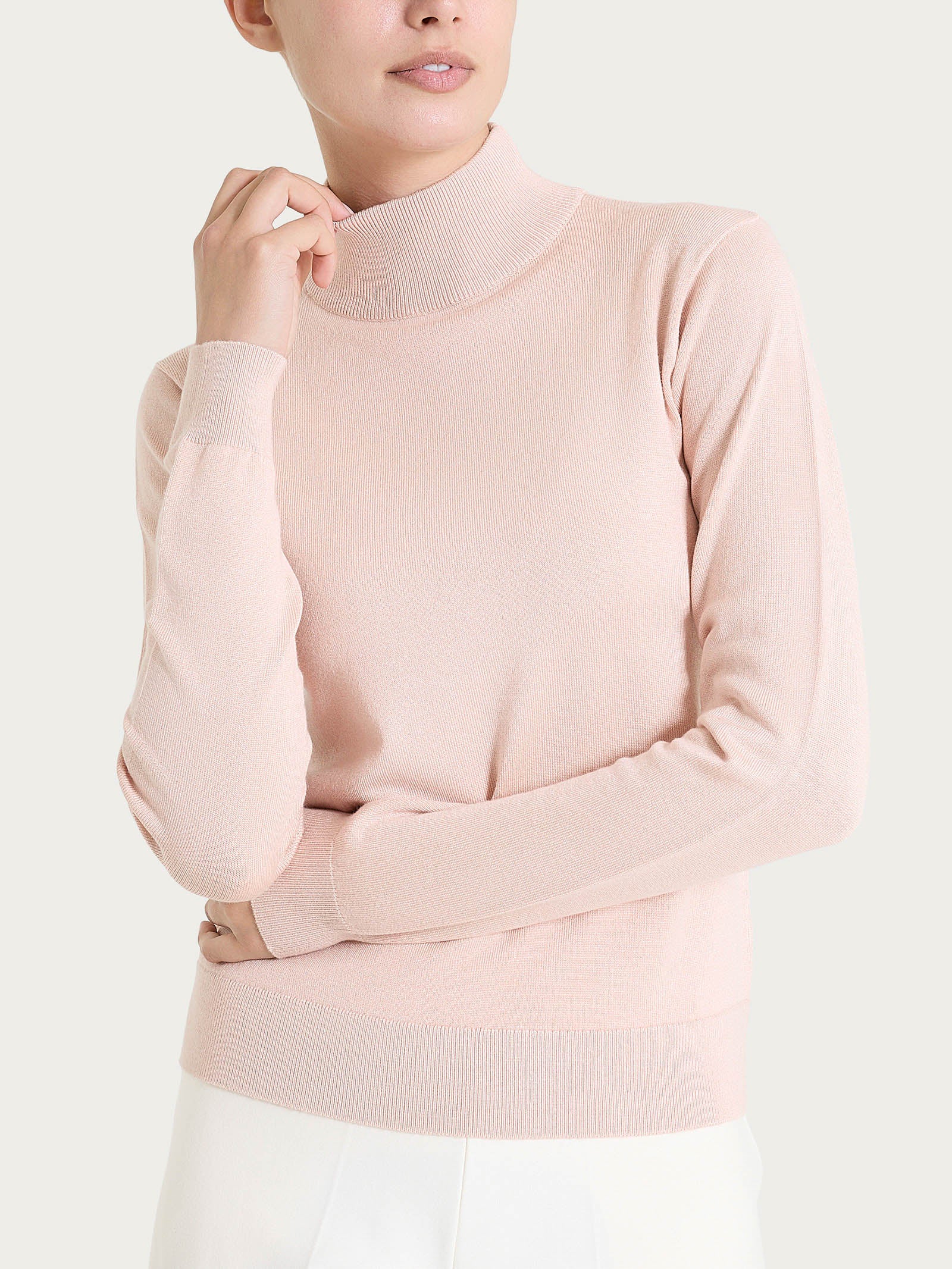 Lupetto tinta unita Four Seasons Rosa Donna - Ragno