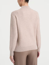 Lupetto con trecce alternate in Natural Soft Grigi Donna - Ragno