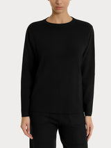 Maglia girocollo in Super Soft Neri Donna - Ragno