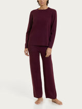 Maglia girocollo in Super Soft Viola Donna - Ragno