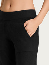 Pantalone a sigaretta con tasche in Super Soft Neri Donna - Ragno