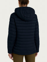 Piumino con cappuccio in Vegan Down Blu Donna - Ragno