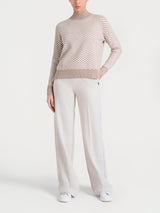 Lupetto con fantasia spigata in Super Soft Grigi Donna - Ragno