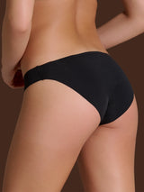 Slip con taglio vivo in Microfibra Compact Neri Donna - Ragno