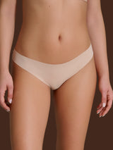 Slip con taglio vivo in Microfibra Compact Marroni Donna - Ragno