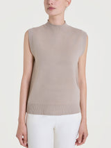 Maglia smanicata in Super Soft Marroni Donna - Ragno