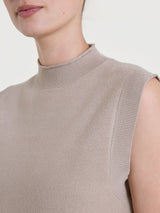 Maglia smanicata in Super Soft Marroni Donna - Ragno