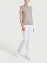 Maglia smanicata in Super Soft Marroni Donna - Ragno