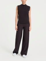 Maglia smanicata in Super Soft Marroni Donna - Ragno