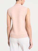 Maglia smanicata in Super Soft Rosa Donna - Ragno
