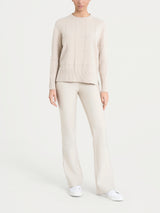 Maglia girocollo con fantasia check in Super Soft Bianchi Donna - Ragno