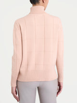 Dolcevita con fantasia check in Super Soft Rosa Donna - Ragno