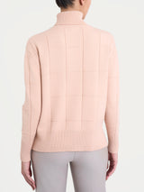 Dolcevita con fantasia check in Super Soft Rosa Donna - Ragno