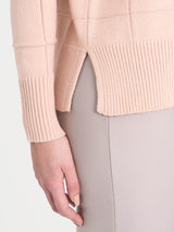 Dolcevita con fantasia check in Super Soft Rosa Donna - Ragno