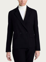 Blazer doppio petto in Flanel Twill Neri Donna - Ragno