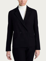 Blazer doppio petto in Flanel Twill Neri Donna - Ragno