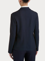 Blazer doppio petto in Flanel Twill Blu Donna - Ragno