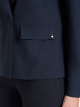 Blazer doppio petto in Flanel Twill Blu Donna - Ragno