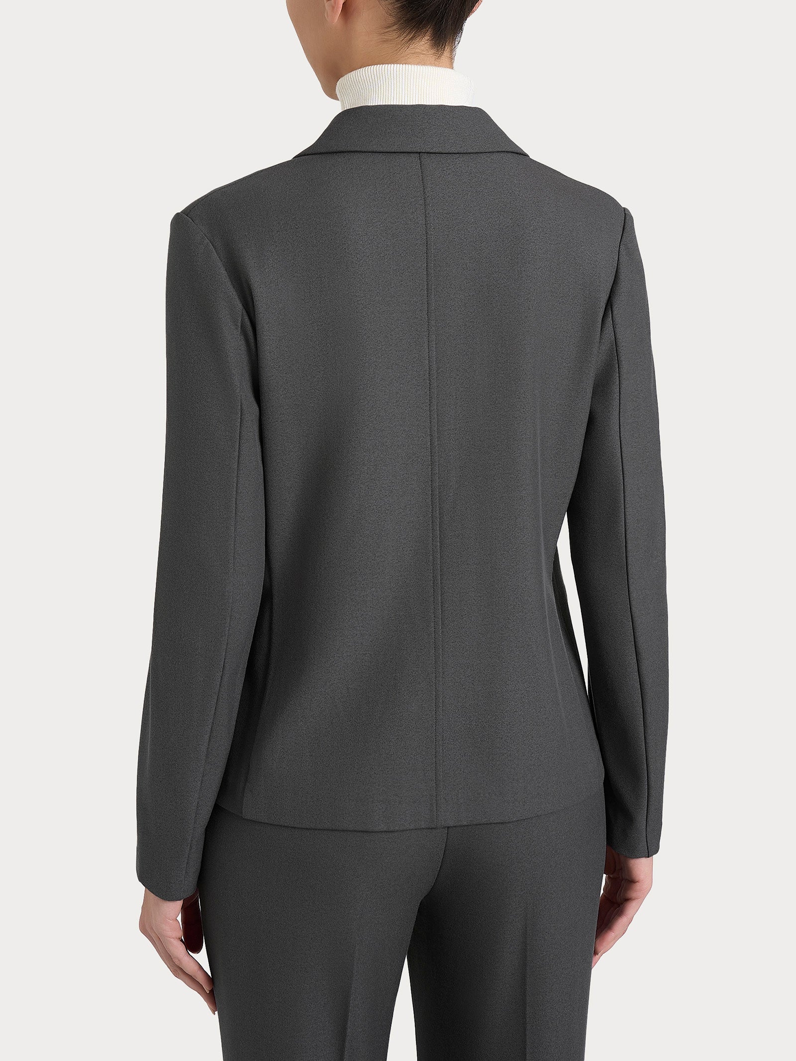 Blazer doppio petto in Flanel Twill Neri Donna - Ragno