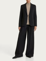 Blazer due bottoni in Flannel Twill Neri Donna - Ragno