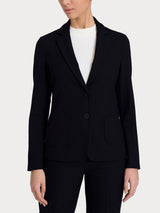 Blazer due bottoni in Flannel Twill Neri Donna - Ragno