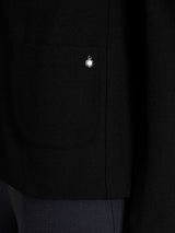 Blazer due bottoni in Flannel Twill Neri Donna - Ragno