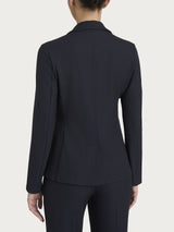 Blazer due bottoni in Flannel Twill Blu Donna - Ragno