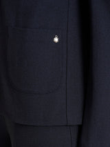 Blazer due bottoni in Flannel Twill Blu Donna - Ragno