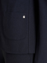 Blazer due bottoni in Flannel Twill Blu Donna - Ragno