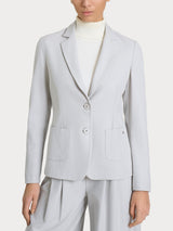 Blazer due bottoni in Flannel Twill Neri Donna - Ragno