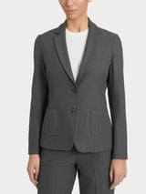 Blazer due bottoni in Flannel Twill Neri Donna - Ragno