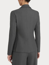 Blazer due bottoni in Flannel Twill Neri Donna - Ragno