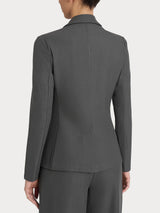 Blazer due bottoni in Flannel Twill Neri Donna - Ragno