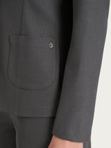 Blazer due bottoni in Flannel Twill Neri Donna - Ragno